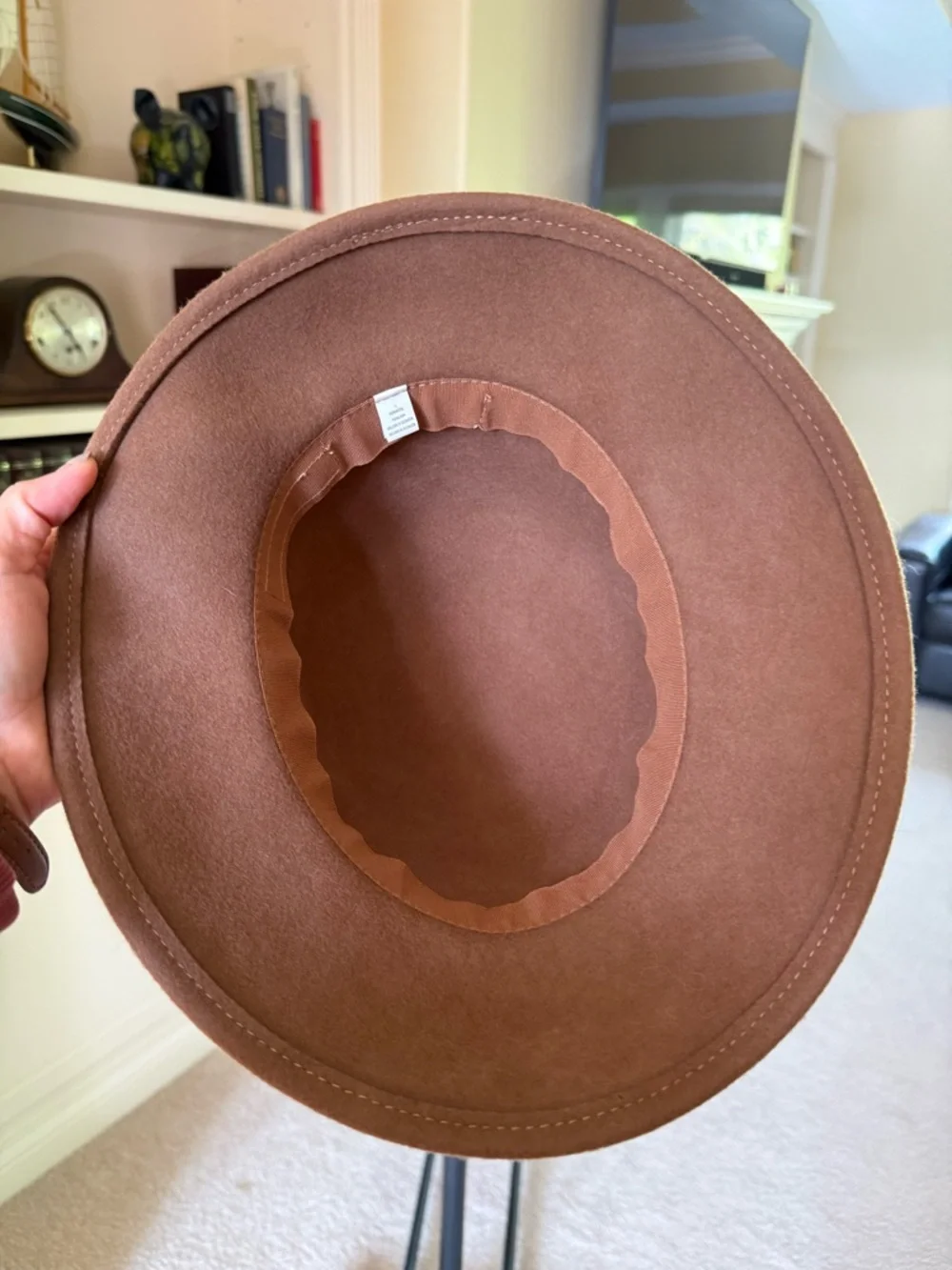 Brown wool felt hat